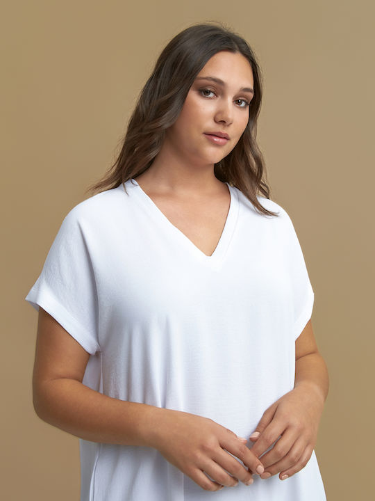 Rochie De Vară Pentru Femei Midi Albă
