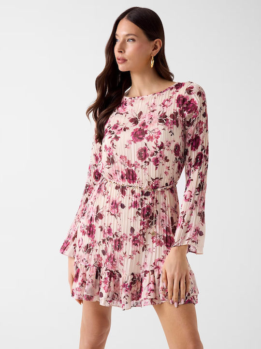 Sommer Mini Damenkleid Burgundisch