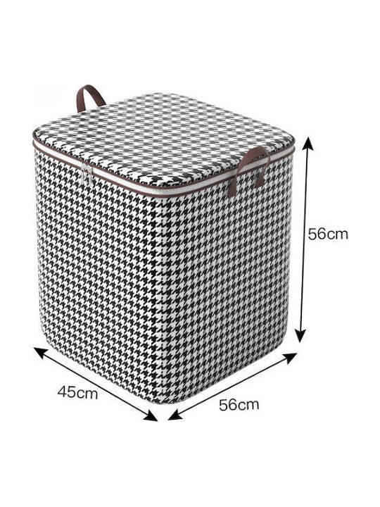 Alista Home Cutie de Depozitare Din Țesătură Cu Capac Neagră 56x45x56cm