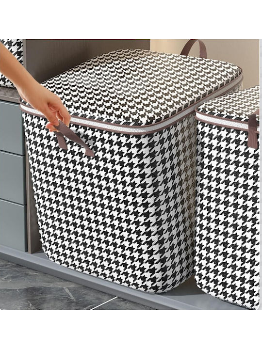 Alista Home Cutie de Depozitare Din Țesătură Cu Capac Neagră 56x45x56cm