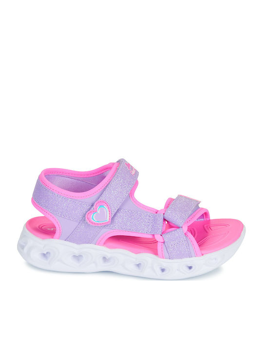 Sandale Tip Pantof Heart Lights Violet
