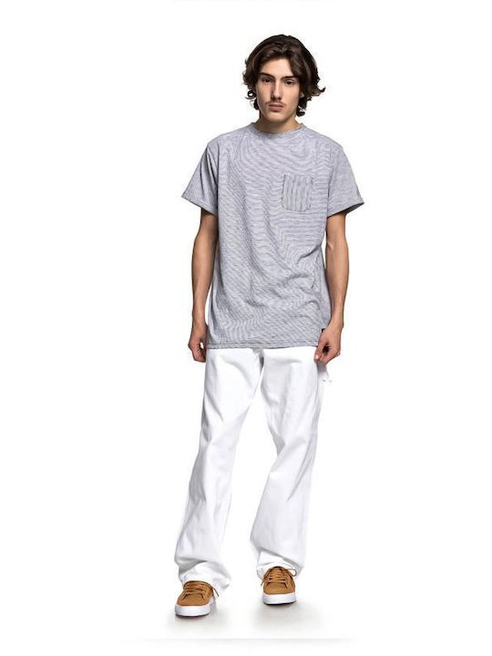 Herren Jeanshose Loose Baggy Fit Weiß
