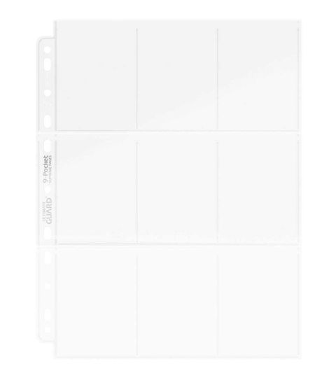 Ultimate Guard Top-Load Page Card Pages 9-Pocket Standard Size 100τμχ Διάφανες