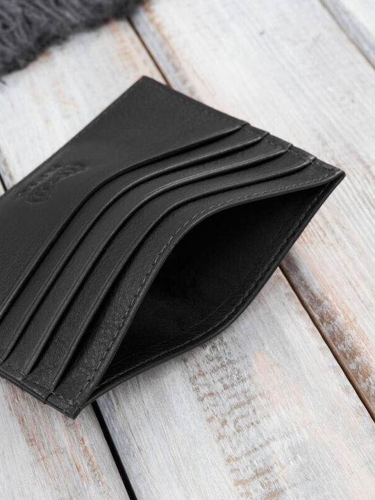 Men's Leather Belt Bum Bag Black