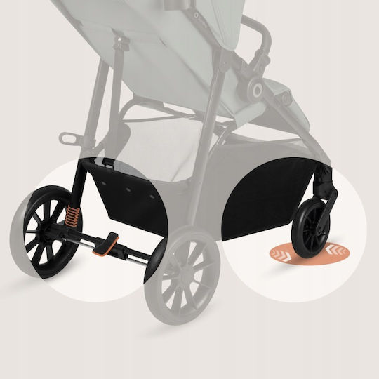 Lionelo Emerald Baby Stroller Suitable From 6+ Months Green Forest 9.7kg