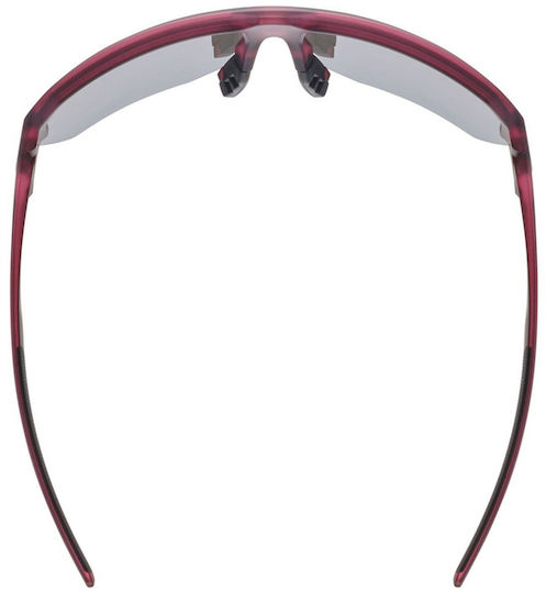 Uvex Cycling Glasses With Pink Frame And Photochromic Lenses