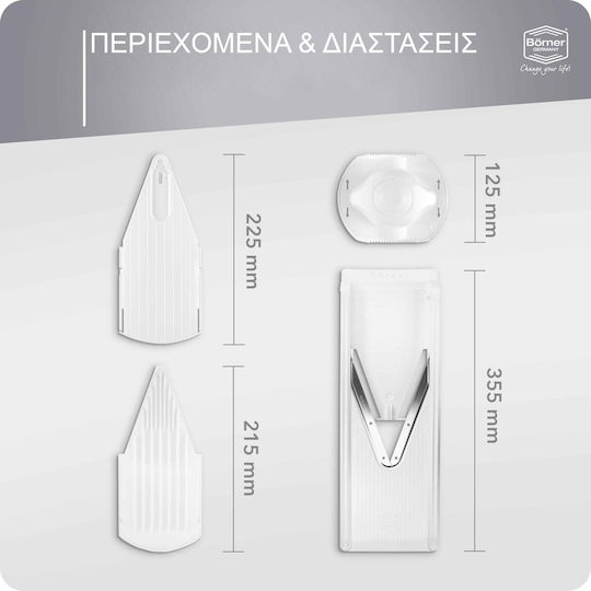 Borner Μαντολίνο V3 Trendline Basic Set 4τμχ Λευκό