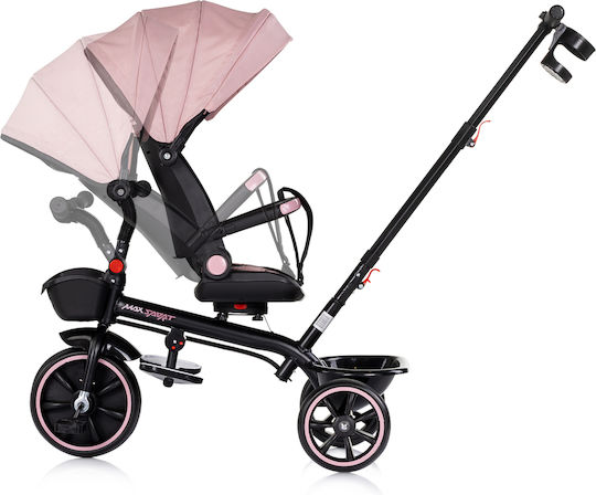 Chipolino Max Sport with Parental Handle Powder Pink