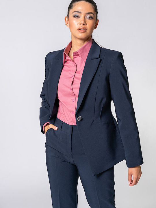 Hermosa Hermosa Damen Blazer Marineblau
