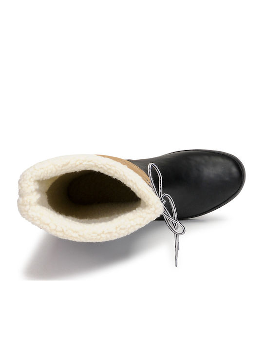 Women's Boots with Fur Blue