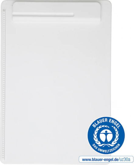 Maul Simple A4 Clipboard Made Recycled Plastic Eco Maul Go White