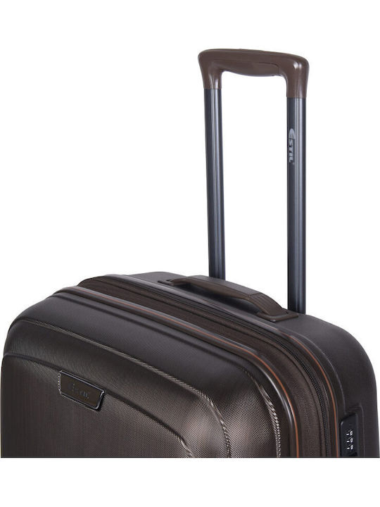 Estil Estil Hart Kabinenkoffer Bronze Mit 4 Rädern Höhe 55cm
