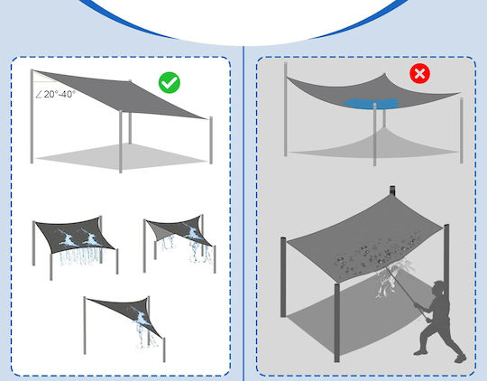 Gray Shade Sail 3.5x5m Gray Shade Sail 3.5x5m