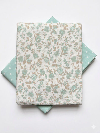 Super-Double Bed Sheets Set 4 Pieces 250x270cm Turquoise