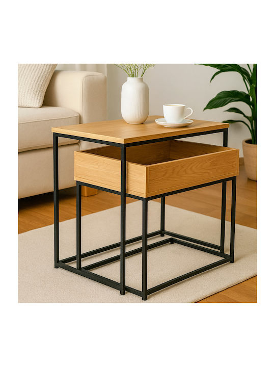 Set Zigon Rectangular Din Lemn Masiv Bej 2 Buc M60xL30xÎ50cm