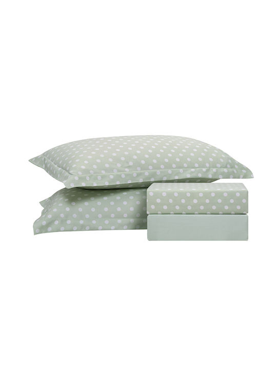 Beauty Home Art 10101 Fancy Coverlet Set Single Mint 160x230cm 2 Pieces