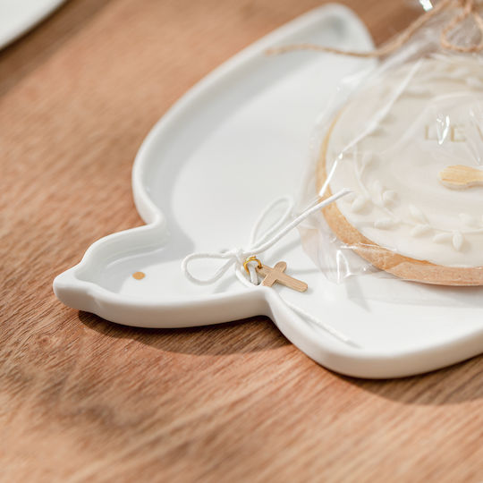 Raeder Decorative Porcelain Platter Gold 16.3x12.3x1cm