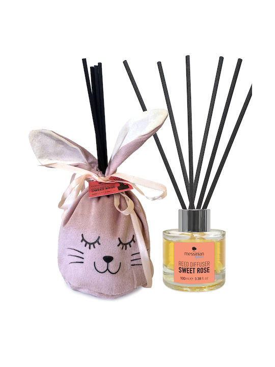 Messinian Spa Diffuser με Άρωμα Τριαντάφυλλο 100ml