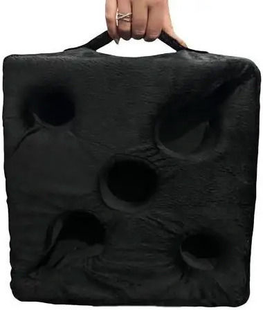 Μαξιλάρι Καναπέ Κήπου Black 32x32εκ.