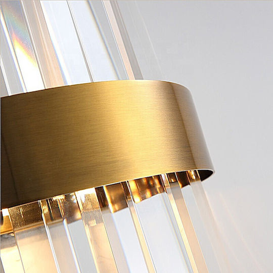 Home Lighting Celia Lampă De Perete Cu Bază De Bec E14 Auriu 20x50cm