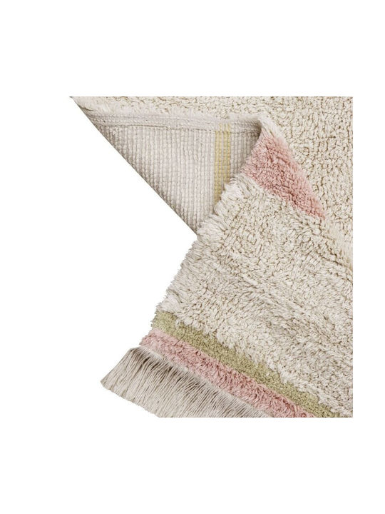 Lorena Canals Lanes Vintage Kids Rug Pink 90x130cm