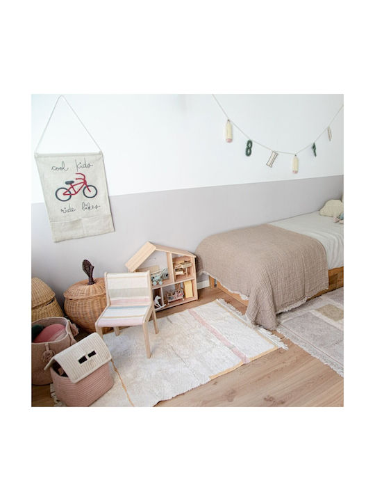 Lorena Canals Lanes Vintage Kids Rug Pink 90x130cm