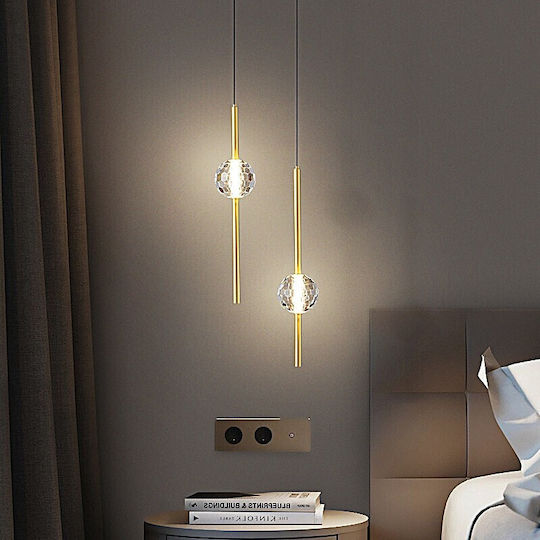 Home Lighting Glow Wandleuchte mit Integrierte LED und Warmes Weiß Gold