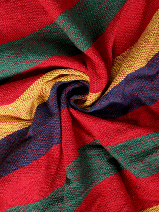 Fabric Hammock with Stand Multicolour 265x100x95cm