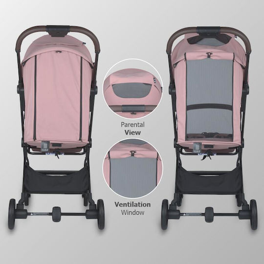 Coccolle Melia Baby Stroller Suitable for Newborn Blush Rose 6.7kg