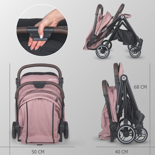 Coccolle Melia Baby Stroller Suitable for Newborn Blush Rose 6.7kg