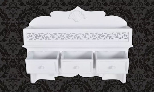 Shelf Wall 48.5x13x37.5cm White Shelf Wall 48.5x13x37.5cm White