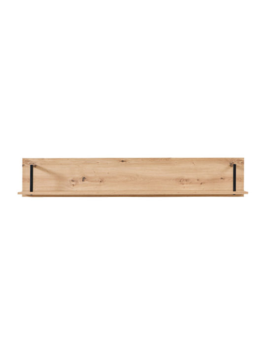 Ράφι Τοίχου Sardinia ZP Artisan Oak / Μαύρο 137.5x21x24εκ.