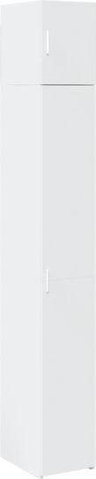 White Bookcase 30x42.5x225cm White Bookcase 30x42.5x225cm