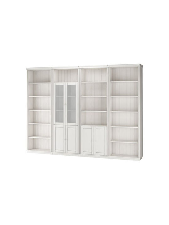 Βιβλιοθήκη Saltoro 112 Άσπρο 296x34x223εκ.