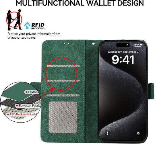 Abeel Wallet Green Motorola Moto G67 5G G77 5G