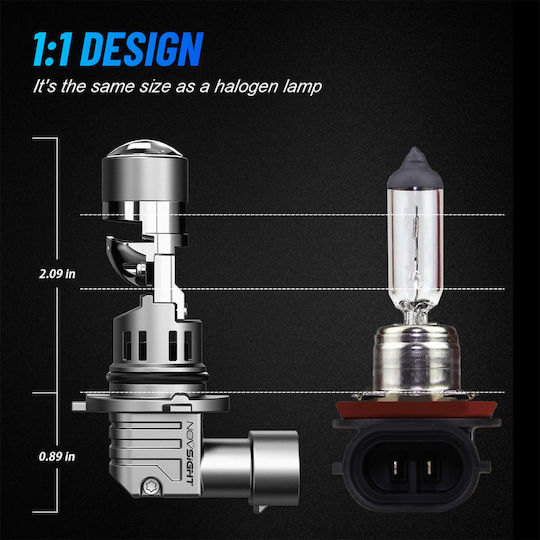 NovSight Car and Motorcycle Lamp HB3 Canbus LED 6500K Cold White 12V 60W