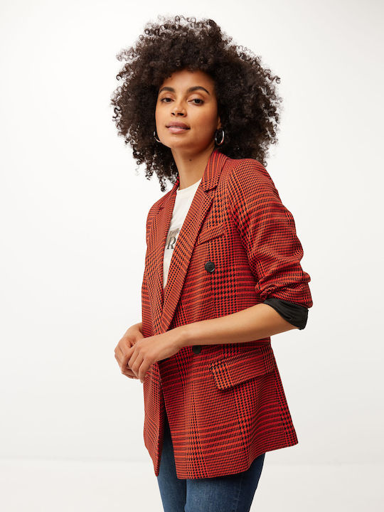 Mexx Blazer pentru femei Sacou Portocaliu