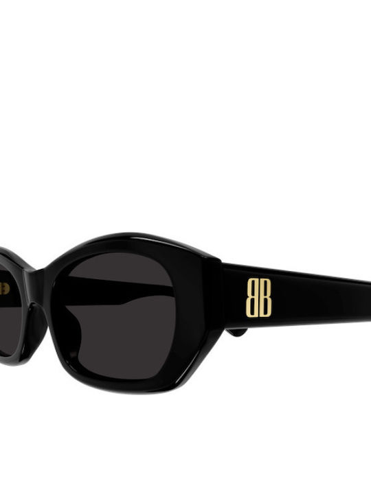 Bottega Veneta Unisex Γυαλιά Ηλίου με Μαύρο Σκελετό και Μαύρο Φακό