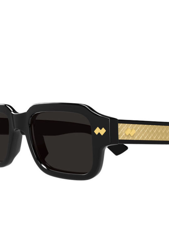 Bottega Veneta Unisex Sonnenbrillen mit Schwarzem Rahmen und Schwarzen Gläsern BV1442S 001