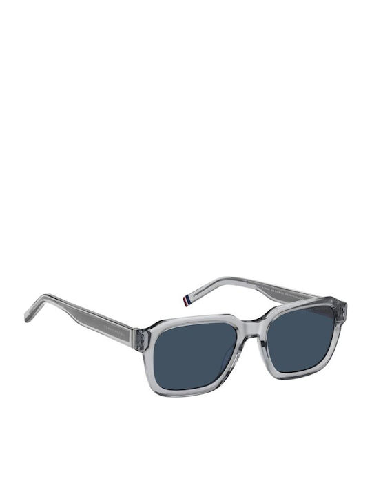 Tommy Hilfiger Men's Sunglasses with Gray Horn-Rimmed Frame and Gray Lens TH2310/S KB7/KU