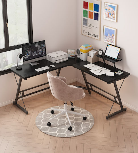 Corner Desk V31 129x129x74cm Black Corner Desk V31 129x129x74cm Black