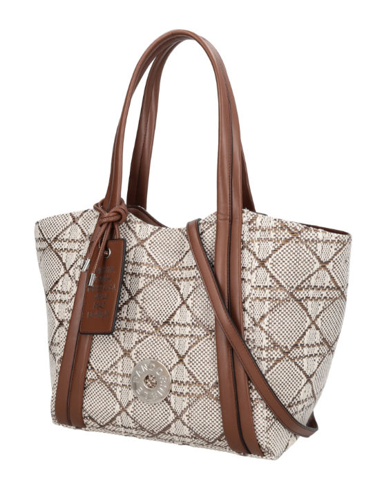 Vicky Knitted Women's Shopper Bag Beige