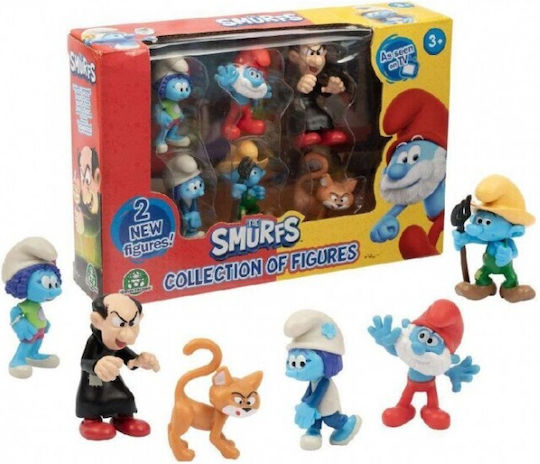 Giochi Preziosi Smurfs Series Set of 6 Figures W2 Puf46000