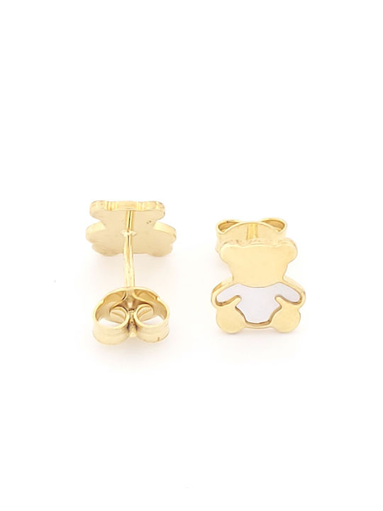 Gold Plated Silver Stud Earrings