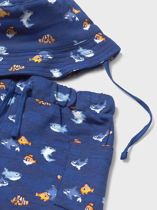Kinderbekleidungsset mit Shorts Sommer 3 Stück Weiß Blau