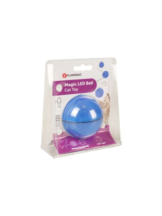 Flamingo Katzenspielzeug Elektronische Magische Kugel 6,5cm Blau