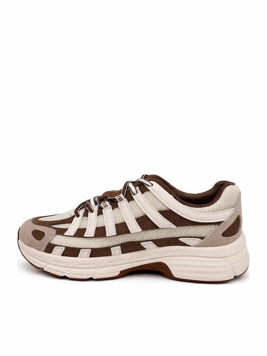 Damen Chunky Sneakers Braun