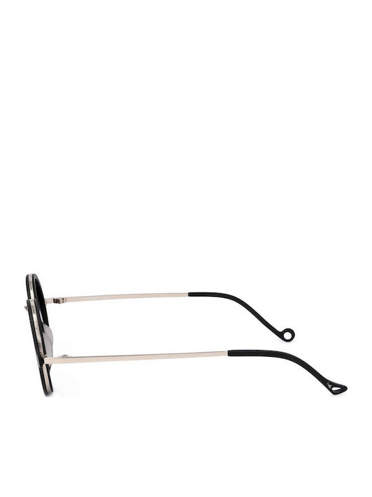 Eyepetizer Unisex Γυαλιά Ηλίου με Μαύρο Σκελετό και Γκρι Φακό