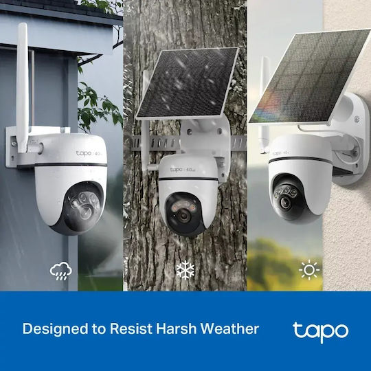 TP-LINK Tapo C615G KIT v1 IP Surveillance Camera 4G Full HD+ 3MP Waterproof Battery Powered with Two-Way Communication and 4mm Lens