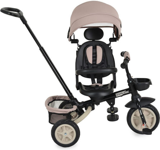 Byox Explore Foldable with Parental Handle for 12 Months Beige